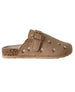 bebe Girl's Floral Embroidery Memory Foam Footbed Slide Sandals