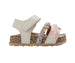 bebe Toddler Girl's Footbed Sandals - Slip-On Summer Shoes with Glitter Ombre and Charm Bracelet