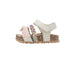 bebe Toddler Girl's Footbed Sandals - Slip-On Summer Shoes with Glitter Ombre and Charm Bracelet