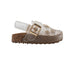 bebe Toddler Girl's Footbed Jelly Clogs & Slip-On Summer Shoes with Buckle Strap and Charm Accents