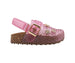 bebe Toddler Girl's Footbed Jelly Clogs & Slip-On Summer Shoes with Buckle Strap and Charm Accents
