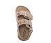 bebe Toddler Girl's Footbed Sandals & Comfortable Slip-On Summer Shoes with Buckles and Multi Charms