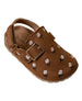 bebe Toddler Girl's Flower Embroidery Buckle Footbed Sandal