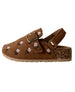 bebe Toddler Girl's Flower Embroidery Buckle Footbed Sandal