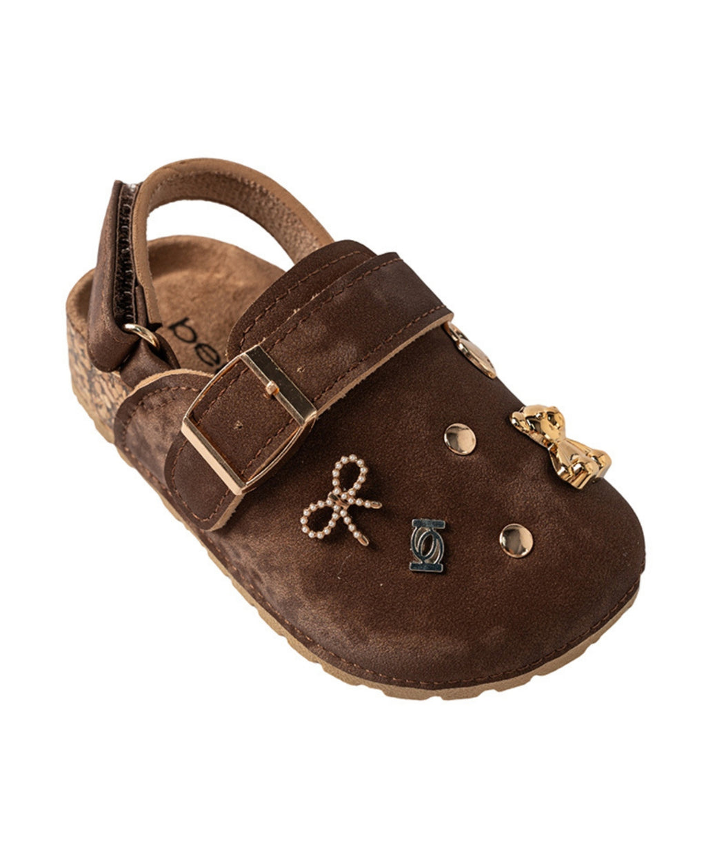 bebe Toddler Girl's Ornament Footbed Sandal with Memory Foam Insole
