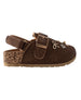 bebe Toddler Girl's Ornament Footbed Sandal with Memory Foam Insole