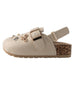 bebe Toddler Girl's Ornament Footbed Sandal with Memory Foam Insole