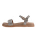bebe Women's Sandal with Rhinestone Embellished Upper - Elegant and Comfortable