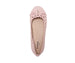 bebe Girl's Ballet Flats & Comfy Easy Slip-On Shoes with Cut-Out Detail, Bow & Hanging Charm
