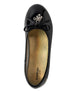 bebe Girl's Ballet Flat with Bow and Hanging Charms