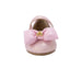 bebe Toddler Girl's Ballet Flat with Puffy Bow and Cherry Charm