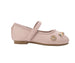 bebe Toddler Girl's Shimmer PU Flats - Dressy and Comfortable Shoes with Charm Accents
