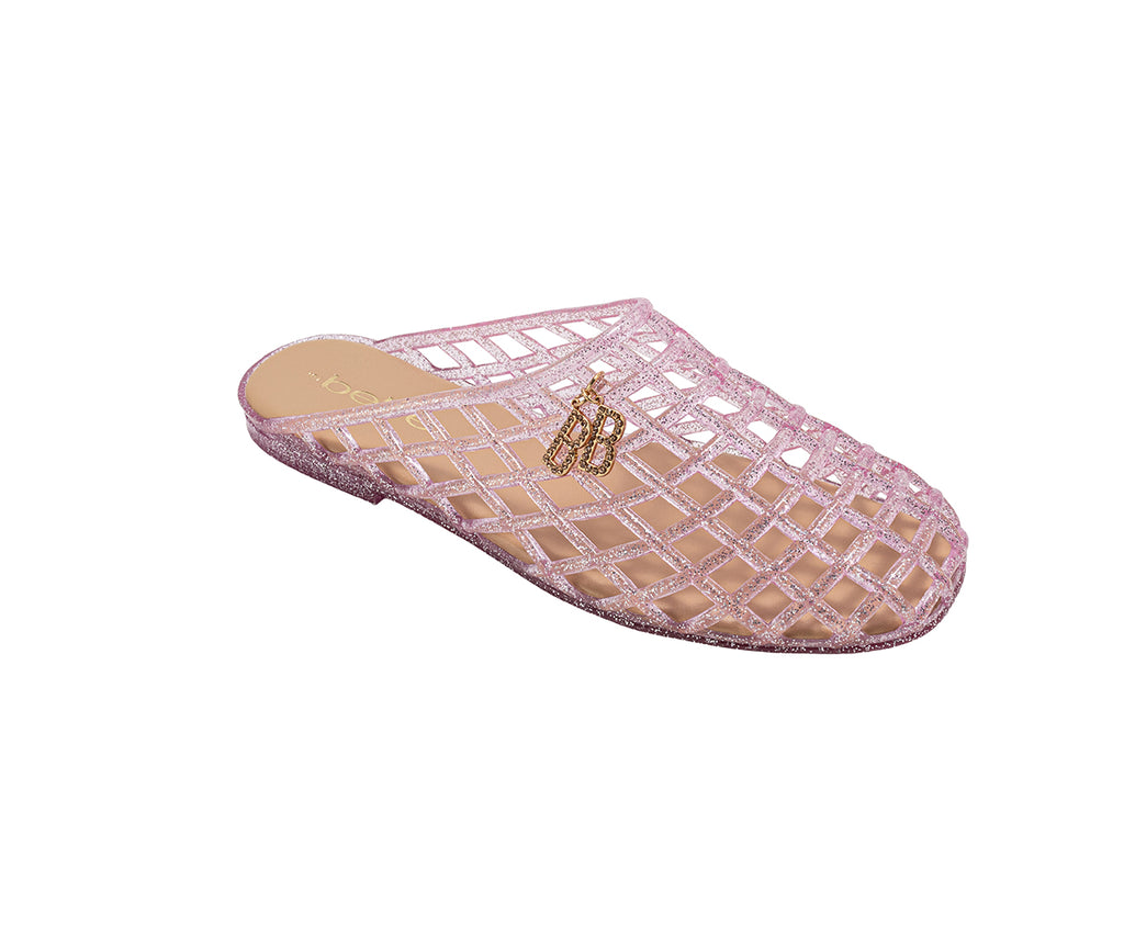 bebe Women’s Jelly Sandals – Cute Flat Sandals, Jelly Shoes for Women with Dangling Charms