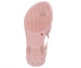 bebe Girl's Simple & Elegant Flat Sandals with Pearl, Flower, and Rhinestone Design - Flat Sandals for Little Kid/Big Kid