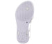 bebe Girl's Simple & Elegant Flat Sandals with Pearl, Flower, and Rhinestone Design - Flat Sandals for Little Kid/Big Kid