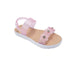 bebe Toddler Girl's PCU sandal with Glitter Flower and RS