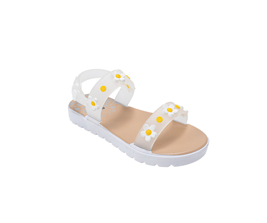 bebe Toddler Girl's PCU Sandal with Flowers