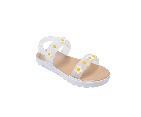 bebe Toddler Girl's PCU Sandal with Flowers