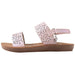 bebe Girls' Sandals - Kids' Open Toe Summer Shoes, Perfect Flat Sandals for Girls (Little Girl/Big Girl)