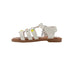 bebe Girl's Fashion Sandals - Comfy Dressy Shoes with Fruit Accents, Studs, and Hanging "b" Charm