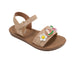 bebe Girl's Fashion Sandals - Comfy Dressy Shoes with Fruit and Flower Charms