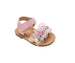 bebe Toddler Girl's Fashion Sandals - Dressy Shoes with Ruffle Detail and bebe Mix Beads