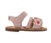bebe Toddler Girl's Fashion Sandals - Dressy Shoes with Braided Detail and Flower Applique