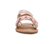 bebe Toddler Girl's Fashion Sandals - Dressy Shoes with Braided Detail and Flower Applique
