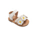 bebe Toddler Girl's Sandals – Fashion Flat Sandals, Cute Summer Shoes for Little Girls with Flower and Braided Strap