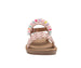 bebe Toddler Girl's Fashion Sandals - Woven Vamp Style with Beads and Logo Charm