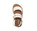 bebe Toddler Girl's Fashion Sandals - Woven Vamp Style with Beads and Logo Charm