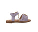 bebe Toddler Girl's Fashion Sandal with Flower Medallion and Hanging "b" Charm - Comfy Dressy Shoes