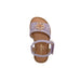 bebe Toddler Girl's Fashion Sandal with Flower Medallion and Hanging "b" Charm - Comfy Dressy Shoes