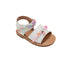 bebe Toddler Girl's Fashion Sandals - Dressy Shoes with Glitter Braid and Bracelet Accent