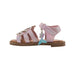 bebe Toddler Girl's Fashion Sandals - Dressy Shoes with "rs" Logo and Hanging Charms