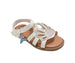 bebe Toddler Girl's Fashion Sandals - Dressy Shoes with "rs" Logo and Hanging Charms