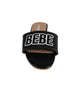 bebe Women's Stylish and Comfortable Fashion Sandal with Rubber Bebe Logo