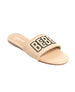 bebe Women's Stylish and Comfortable Fashion Sandal with Rubber Bebe Logo