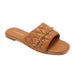bebe Women’s Sandals - Quilted Slide Sandals with Gold Chain Detail