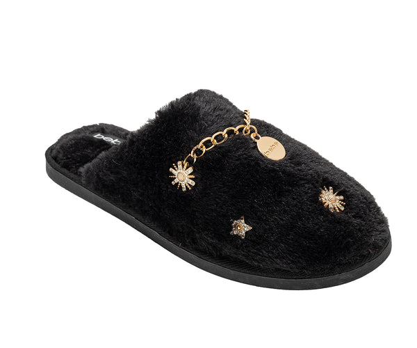 bebe Women's Slippers – Comfy and Soft Indoor Slides, Cozy House Slippers for Women