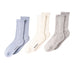 Dearfoams Women's Cushioned Crew Socks with Scallop Edge 3 Pack