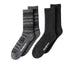 Dearfoams Men's Cushioned Boot Slipper Socks 2-Pack