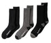 Dearfoams Men's Wool Blend Cushion Crew Socks 3-Pack