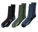 Dearfoams Men's Wool Blend Cushion Crew Socks 3-Pack