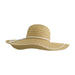 Daisy Fuentes Women's Floppy Beach Paper Braid Straw Sunhat with Embroidery