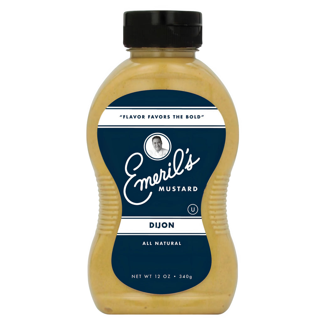 Emeril Lagasse Gourmet Mustard - Dijon, Jalapeño, Smooth Honey, Deli Style, Kicked Up Horseradish - 12 oz Premium All Natural Mustard Sauce