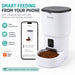 iHome Smart Automatic Pet Feeder with WiFi, App Control, 4L Capacity