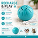 iHome Interactive Ball Toy for Dogs & Cats, 360° Rolling, Vibration & LED Light