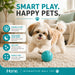 iHome Interactive Ball Toy for Dogs & Cats, 360° Rolling, Vibration & LED Light