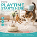 iHome Automatic Laser & Feather Cat Toy with Interactive Swing Pole, USB-C Rechargeable